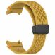 Ремешок Deexe Astra Strap для Samsung Galaxy Watch 4 / 4 Classic / 5 / 5 Pro / 6 / 6 Classic / 7 / FE - Yellow (358122Y). Фото 4 из 7