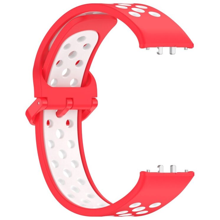 Ремінець Deexe Dot Color для Samsung Galaxy Fit 3 - Red / White: фото 4 з 7