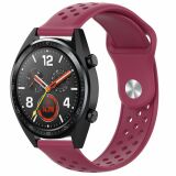 Ремінець Deexe Dot Style для годинників з шириною кріплення 20мм - Wine Red (895409WR)