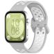 Ремінець Deexe Dual Color для Huawei Watch Fit 3 - Grey / White (357105HW). Фото 4 з 7