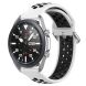 Ремешок Deexe Dual Color для Samsung Galaxy Watch 3 (41mm) - White / Black (235406WB). Фото 3 из 5