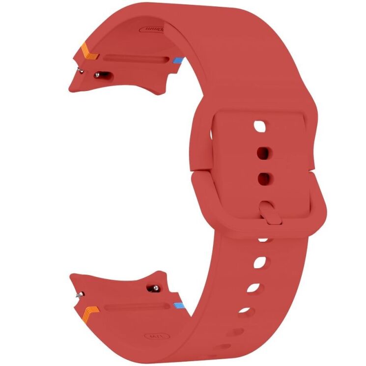 Ремешок Deexe Elino Strap для Samsung Galaxy Watch 4 / 5 / 6 / 7 / FE (40mm) - Red: фото 3 из 6