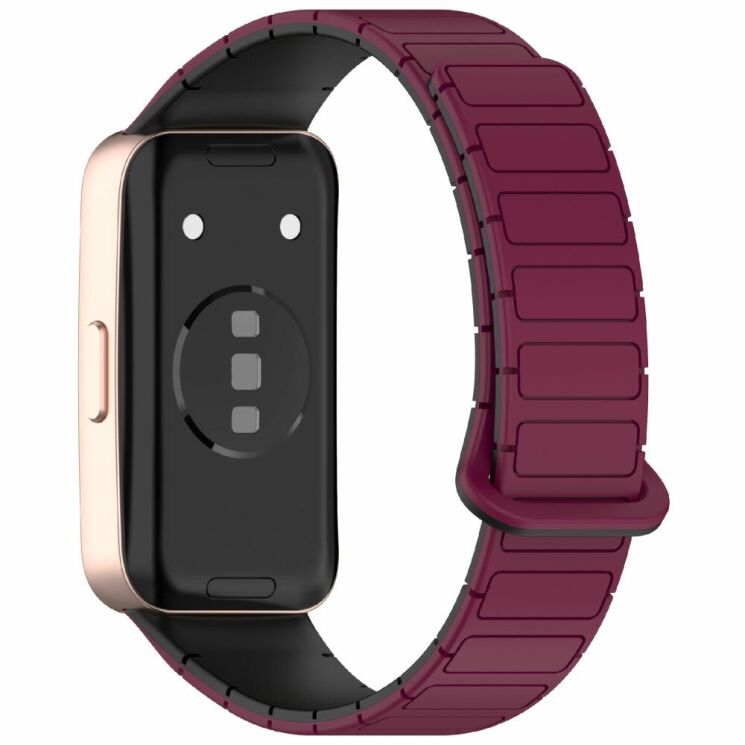 Ремешок Deexe Flexible Fit для Huawei Band 8 / 9 / 10 - Red / Black: фото 1 из 6