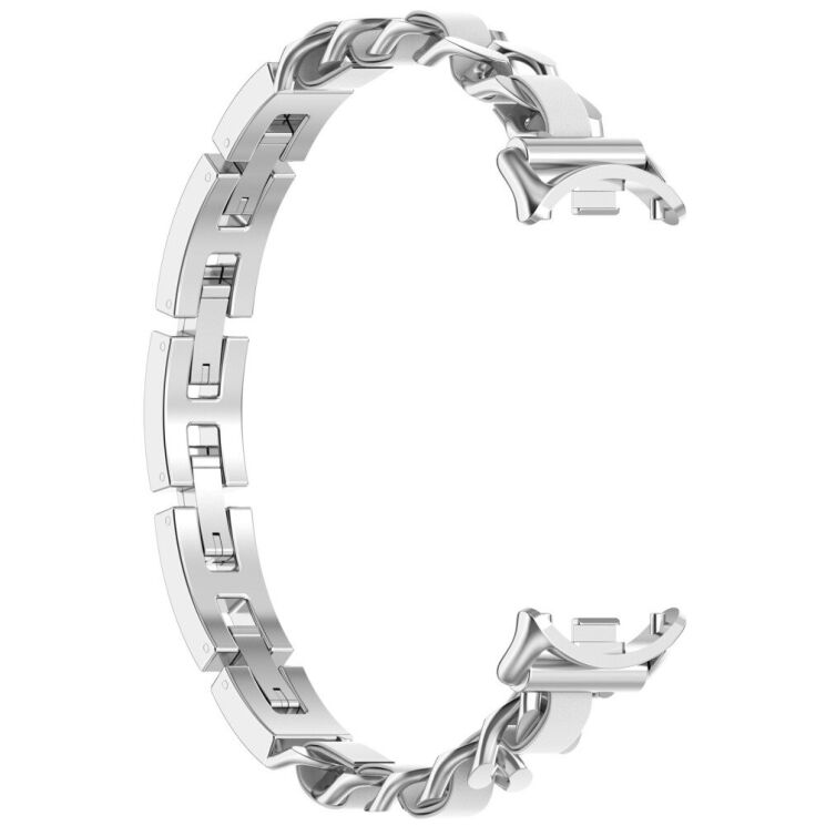 Ремешок Deexe Modern для Xiaomi Mi Smart Band 8 / 9 - Silver: фото 4 из 9