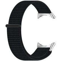 Ремешок Deexe Nylon Loop для Google Pixel Watch / Watch 2 / Watch 3 (41mm) - Black: фото 1 из 3