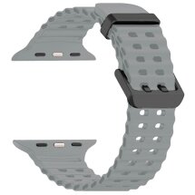 Ремешок Deexe Ocean Strap для Apple Watch 46 / 45 / 44 / SE 44 / 42 (Series 1-3) / Ultra / Ultra 2 - Light Grey: фото 1 из 1