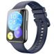 Ремешок Deexe Soft Silicone для Huawei Watch Fit 2 - Midnight Blue (301501MB). Фото 1 из 6