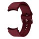 Ремешок Deexe Soft Silicone для Samsung Galaxy Watch 4 / 4 Classic / 5 / 5 Pro / 6 / 6 Classic / 7 / FE - Wine Red (284302WR). Фото 3 из 8