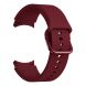 Ремешок Deexe Soft Silicone для Samsung Galaxy Watch 4 / 4 Classic / 5 / 5 Pro / 6 / 6 Classic / 7 / FE - Wine Red (284302WR). Фото 2 из 8
