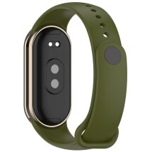 Ремешок Deexe Soft Silicone для Xiaomi Mi Smart Band 8 / 9 - Army Green: фото 1 из 5