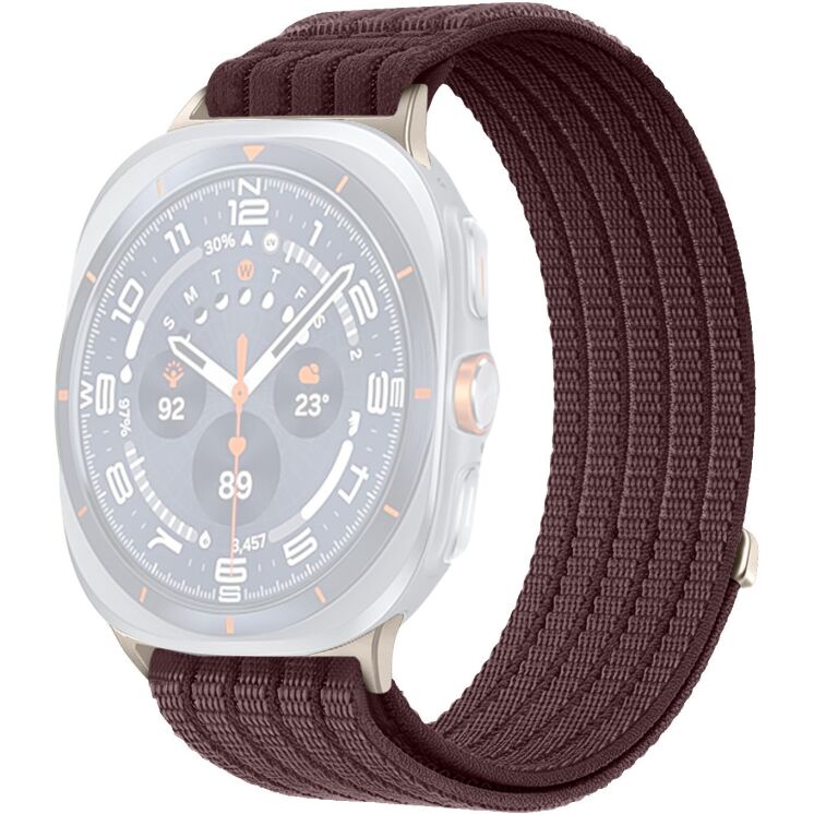 Ремешок Deexe Soft Weave для Samsung Galaxy Watch Ultra (47mm) / Ultra (2025) - Plum (387805WR) Ремешок Deexe Soft Weave для Samsung Galaxy Watch Ultra (47mm) / Ultra (2025) - Plum: фото 1 из 5
