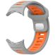Ремешок Deexe Sport Design для Google Pixel Watch 3 (45mm) - Grey / Orange (380704HO). Фото 3 из 6