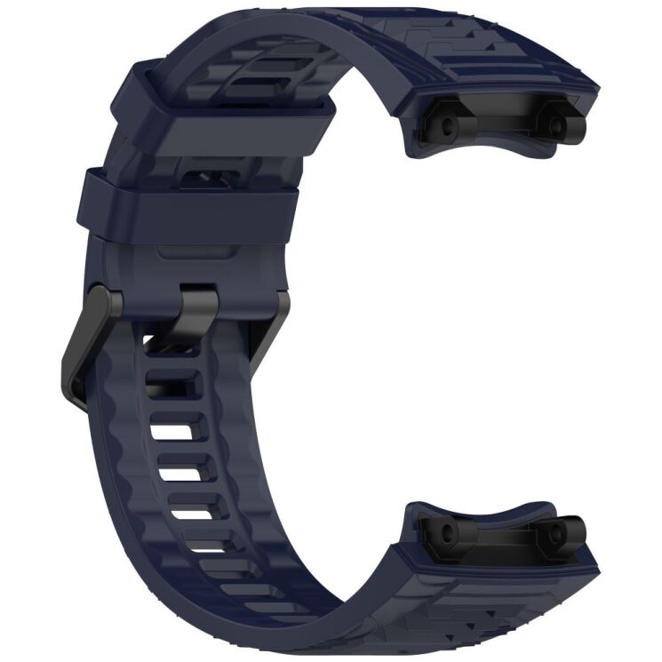 Ремінець Deexe Sport Series для Xiaomi Amazfit T-ReX 3 - Dark Blue: фото 3 з 9