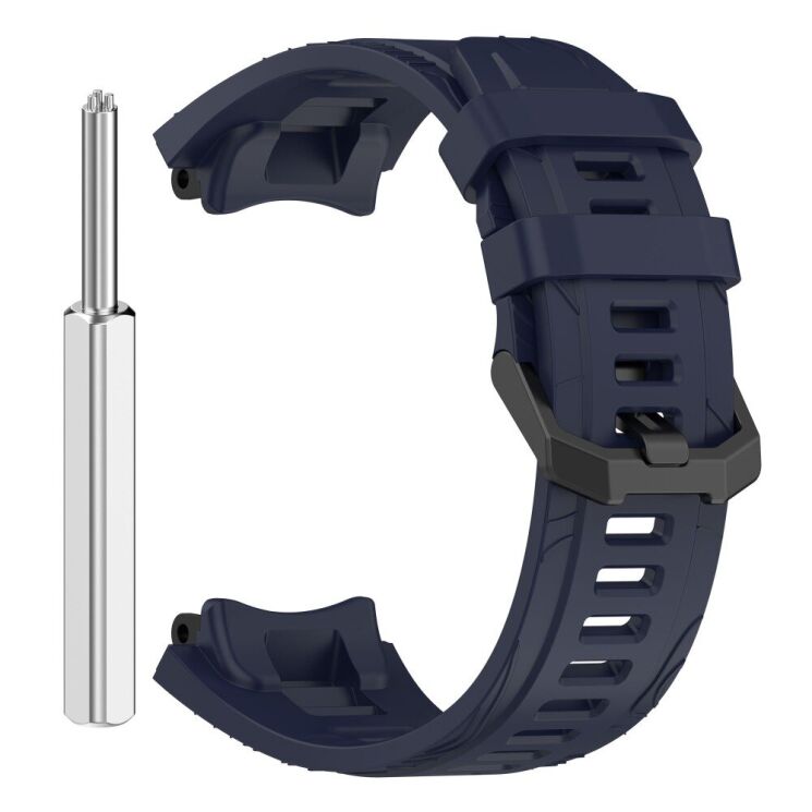 Ремінець Deexe Sport Series для Xiaomi Amazfit T-ReX 3 - Dark Blue: фото 4 з 9