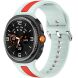 Ремешок Deexe Sport Strap для Samsung Galaxy Watch 8 (40/44mm) / 8 Classic - Mint Green / Red (384178GR). Фото 2 из 6