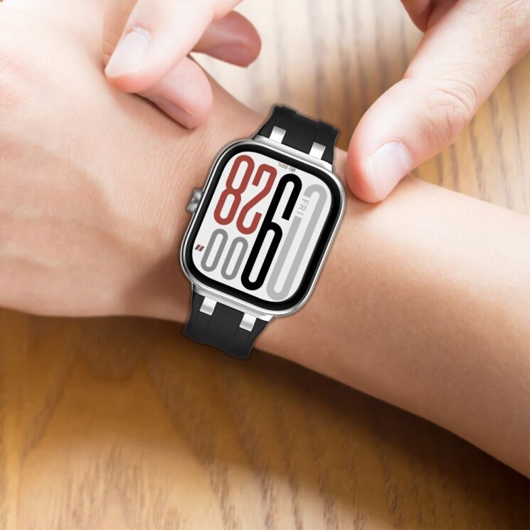 Ремешок Deexe Vortex для Xiaomi Redmi Watch 4 / Watch 5 / Mi Smart Band 8 Pro / Band 9 Pro - Navy Blue: фото 6 из 8