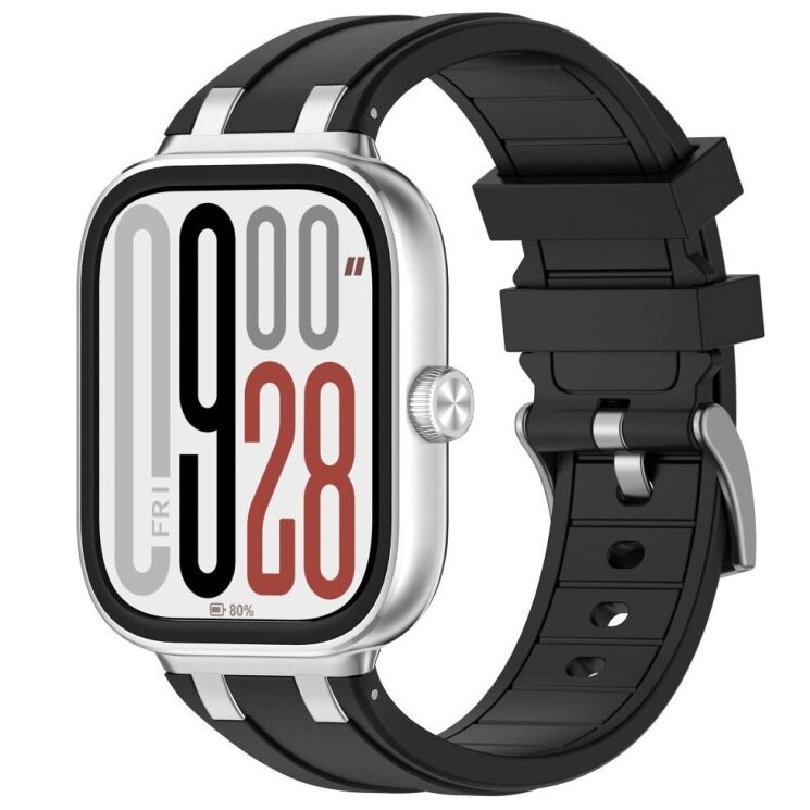 Ремешок Deexe Vortex для Xiaomi Redmi Watch 4 / Watch 5 / Mi Smart Band 8 Pro / Band 9 Pro - Black: фото 4 из 8