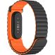 Ремешок для часов Deexe Mag Texture для Google Fitbit Air - Black / Orange (258012OB). Фото 2 из 8