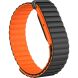 Ремешок для часов Deexe Mag Texture для Google Fitbit Air - Black / Orange (258012OB). Фото 3 из 8