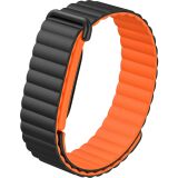 Ремешок для часов Deexe Mag Texture для Google Fitbit Air - Black / Orange: фото 1 из 8