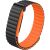 Ремешок для часов Deexe Mag Texture для Google Fitbit Air - Black / Orange: фото 1 из 8
