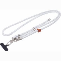 Ремінець для смартфона Deexe Crossbody Strap - Grey / White: фото 1 з 5