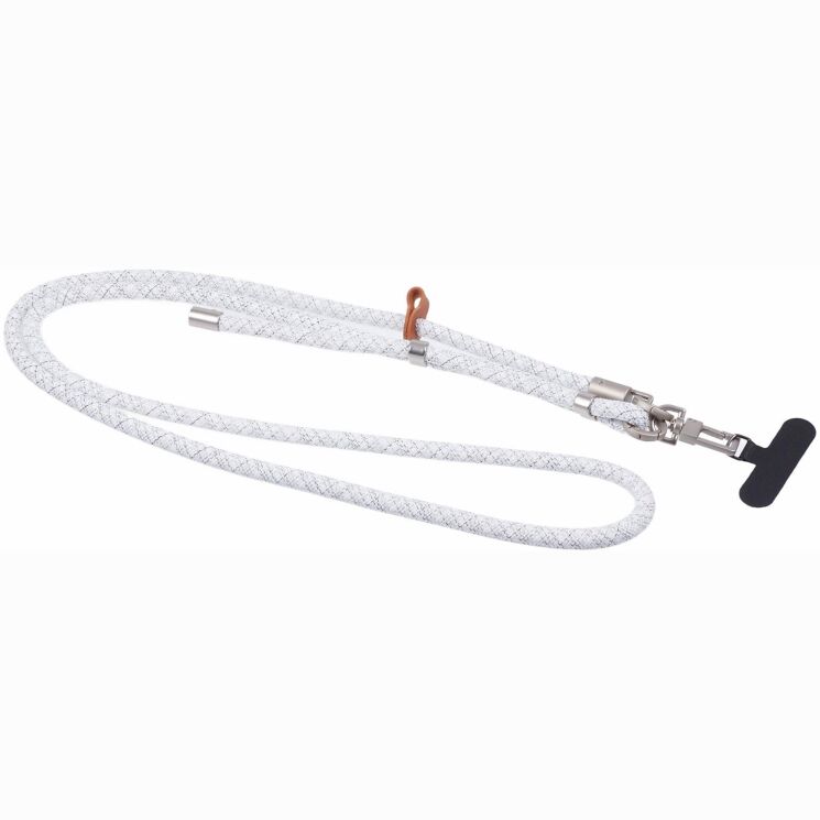 Ремінець для смартфона Deexe Crossbody Strap - Grey / White (98302827) Ремінець для смартфона Deexe Crossbody Strap - Grey / White: фото 2 з 5