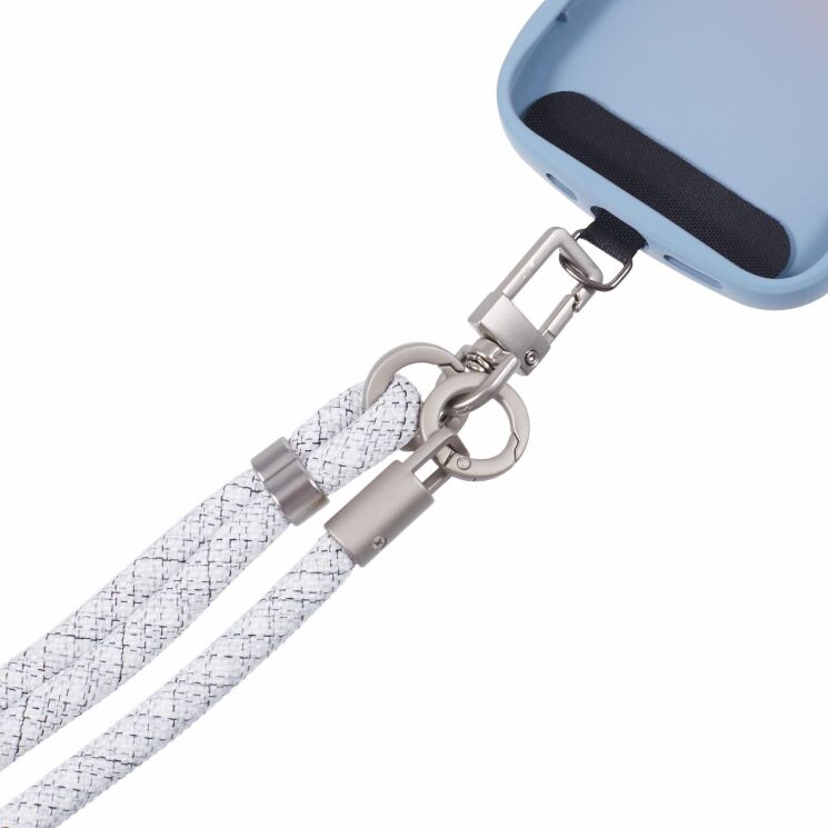 Ремінець для смартфона Deexe Crossbody Strap - Grey / White (98302827) Ремінець для смартфона Deexe Crossbody Strap - Grey / White: фото 3 з 5