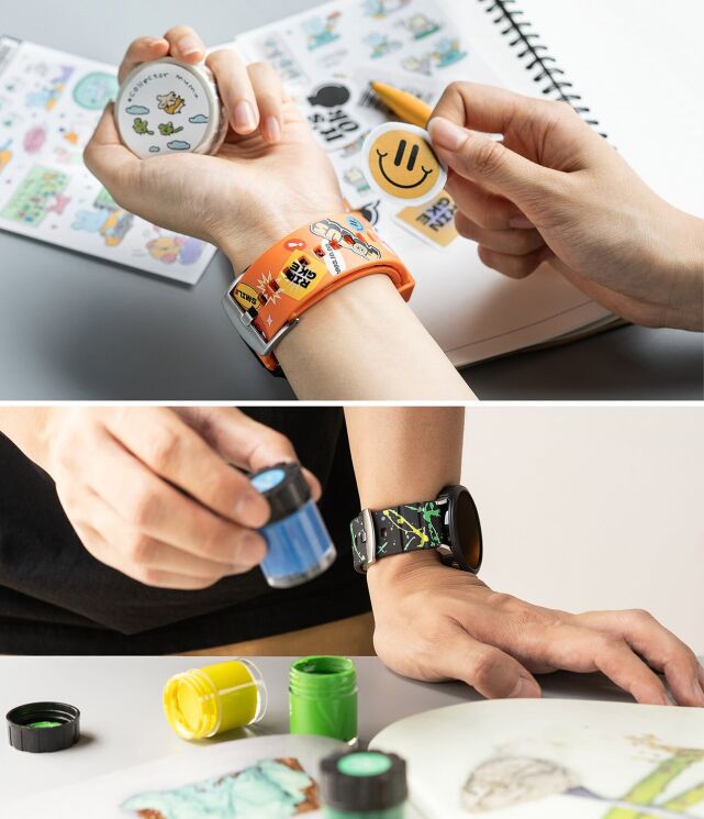 Ремінець Ringke Rubber One Bold Design для годинників з шириною кріплення 20мм (8809919309738) - Sticker (895457O) Ремінець Ringke Rubber One Bold Design для годинників з шириною кріплення 20мм (8809919309738) - Sticker: фото 4 з 16