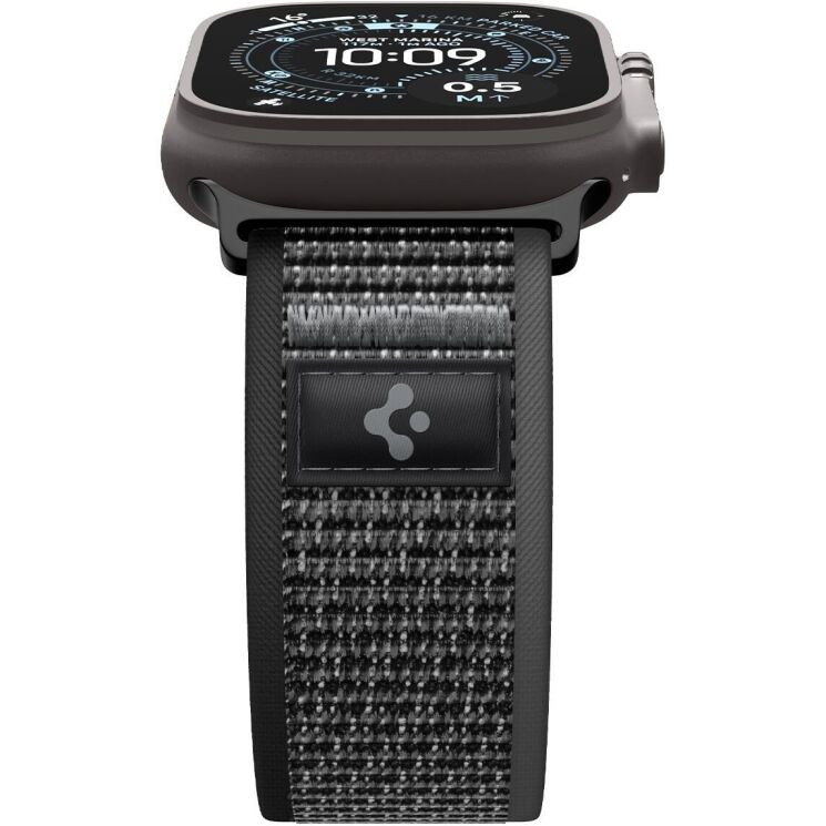 Ремінець Spigen Athlex Air 2 для Apple Watch 46 / 45 / 44 / SE 44 / 42 (Series 1-3) / Ultra / Ultra 2 / Ultra 3 (AMP11113) - Black / Grey: фото 10 з 18