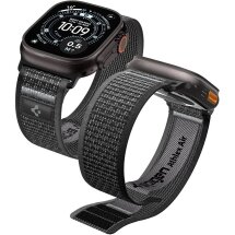 Ремешок Spigen Athlex Air 2 для Apple Watch 46 / 45 / 44 / SE 44 / 42 (Series 1-3) / Ultra / Ultra 2 / Ultra 3 (AMP11113) - Black / Grey: фото 1 из 18