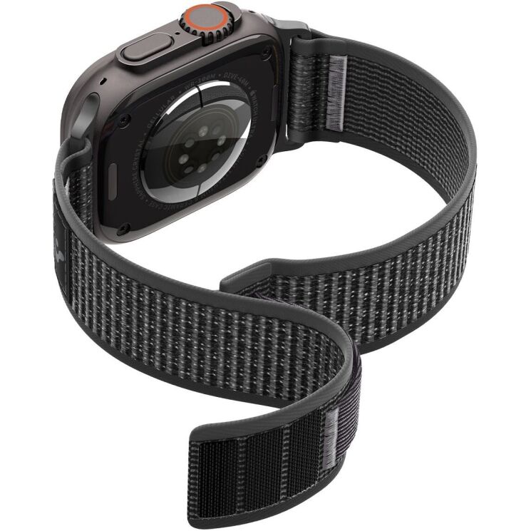 Ремінець Spigen Athlex Air 2 для Apple Watch 46 / 45 / 44 / SE 44 / 42 (Series 1-3) / Ultra / Ultra 2 / Ultra 3 (AMP11113) - Black / Grey: фото 6 з 18