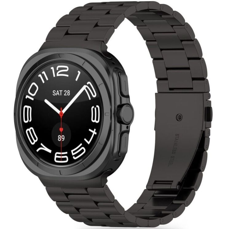 Ремешок Tech-Protect STAINLESS для Samsung Galaxy Watch Ultra (47mm) - Black: фото 1 из 4