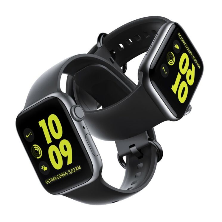Ремінець UniCase Silicone Strap для Apple Watch 46 / 45 / 44 / SE 44 / 42 (Series 1-3) / Ultra / Ultra 2 / Ultra 3 - Black: фото 5 з 7