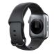 Ремінець UniCase Silicone Strap для Apple Watch 46 / 45 / 44 / SE 44 / 42 (Series 1-3) / Ultra / Ultra 2 / Ultra 3 - Black (251309B). Фото 2 з 7