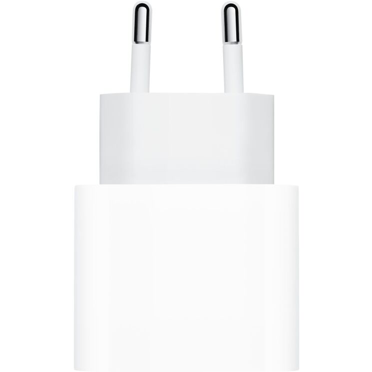 Сетевое зарядное устройство Apple Power Adapter 20W Type-C для iPhone / iPad (MUVV3ZM/A) - White: фото 2 из 3