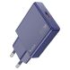 Сетевое зарядное устройство Hoco N45 Biscuit PD30W+QC3.0 + кабель Type-C to Lightning - Titanium Blue (346153L). Фото 4 из 8
