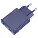 Сетевое зарядное устройство Hoco N45 Biscuit PD30W+QC3.0 + кабель Type-C to Lightning - Titanium Blue (346153L). Фото 6 из 8
