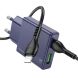 Сетевое зарядное устройство Hoco N45 Biscuit PD30W+QC3.0 + кабель Type-C to Lightning - Titanium Blue (346153L). Фото 2 из 8