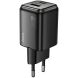 Сетевое зарядное устройство Hoco N53 Monsoon PD30W + QC3.0 - Black (960171B). Фото 2 из 5