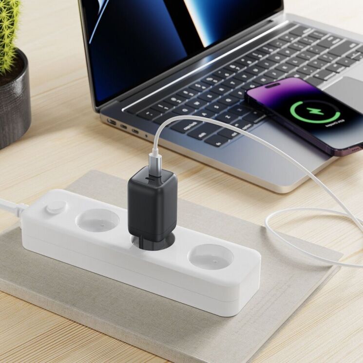 Мережевий зарядний пристрій Proove Silicone Power 40W (Type-C + Type-C) - Black: фото 6 з 6