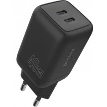 Мережевий зарядний пристрій Proove Silicone Power 40W (Type-C + Type-C) - Black: фото 1 з 6