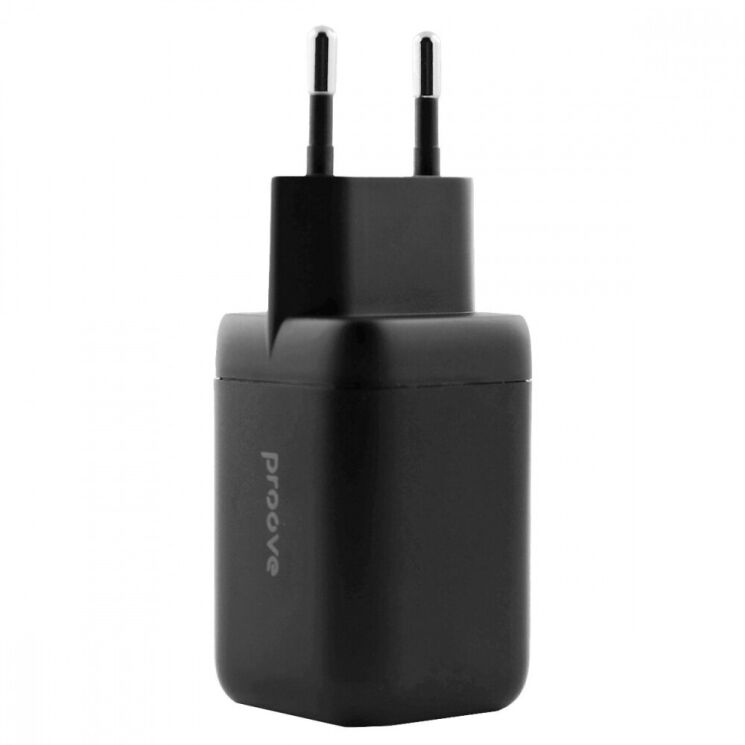 Мережевий зарядний пристрій Proove Silicone Power 40W (Type-C + Type-C) - Black: фото 2 з 6