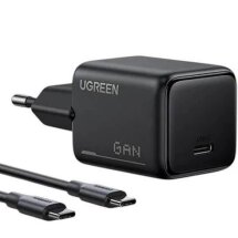 Сетевое зарядное устройство UGREEN X517 (25W) Type-C + кабель Type-C to Type-C (1m) 75103 - Black: фото 1 из 13