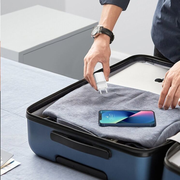 Сетевое зарядное устройство WIWU Wi-G014 GaN 20W (Type-C) - White: фото 8 из 8