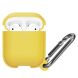 Силиконовый чехол Deexe Defender Case для Apple AirPods 1 / 2 - Yellow (204520Y). Фото 1 из 4