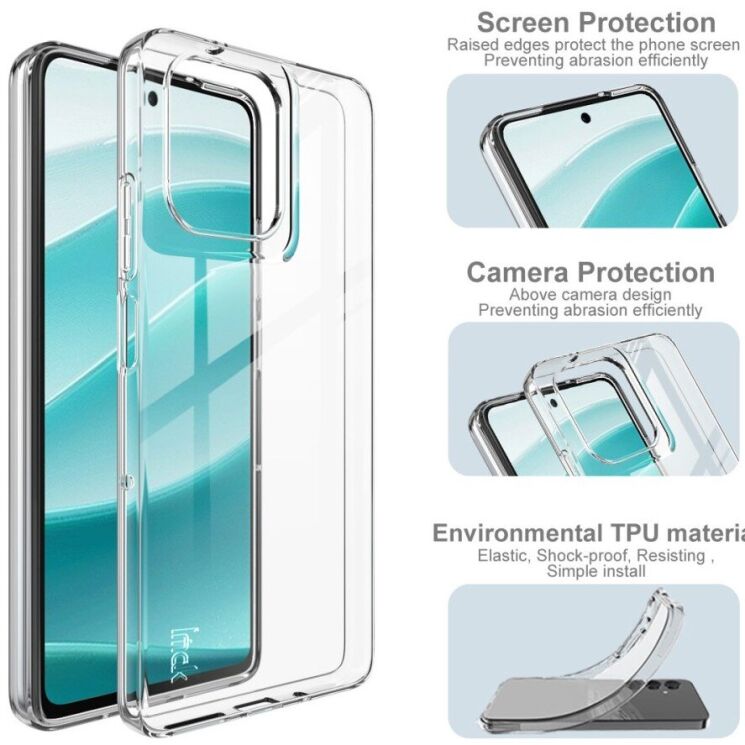 Силиконовый чехол IMAK UX-10 Series для Motorola Moto G75 - Transparent: фото 5 из 6