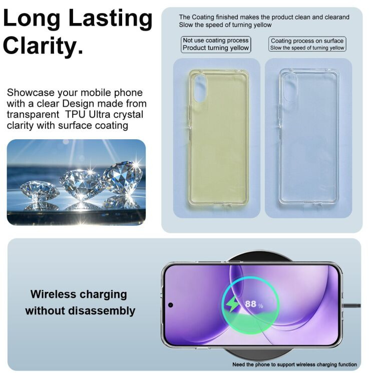 Силиконовый чехол IMAK UX-10 Series для OPPO Reno 16 / 16 Pro - Transparent (413207T) Силиконовый чехол IMAK UX-10 Series для OPPO Reno 16 / 16 Pro - Transparent: фото 8 из 9