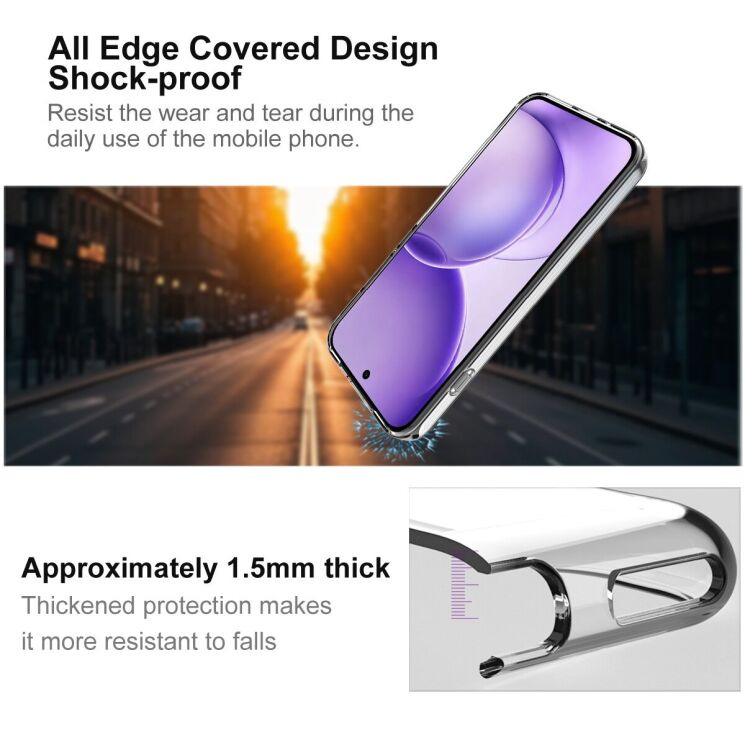 Силиконовый чехол IMAK UX-10 Series для OPPO Reno 16 / 16 Pro - Transparent (413207T) Силиконовый чехол IMAK UX-10 Series для OPPO Reno 16 / 16 Pro - Transparent: фото 6 из 9