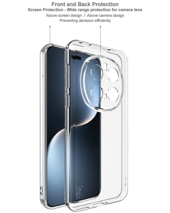 Силиконовый чехол IMAK UX-5 Series для Honor Magic 7 Pro - Transparent: фото 9 из 11